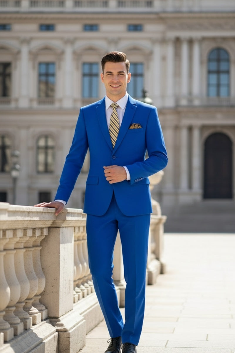 "Versafit" Royal Blue Suit (2-Piece Set)