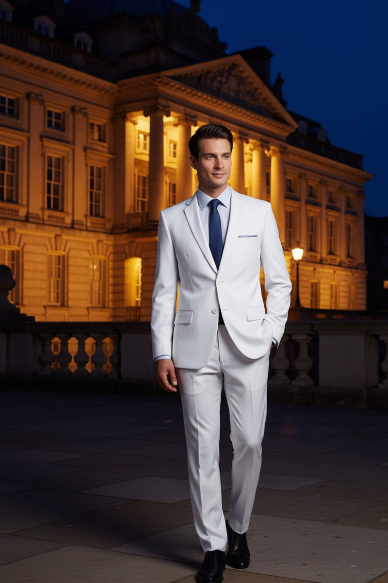 "Versafit" White Suit (2-Piece Set)