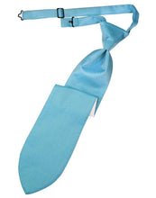 Load image into Gallery viewer, Cardi Pre-Tied Blue Ice Herringbone Necktie