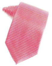 Load image into Gallery viewer, Cardi Self Tie Bubblegum Herringbone Necktie