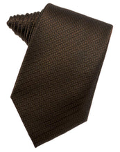 Load image into Gallery viewer, Cardi Self Tie Chocolate Herringbone Necktie