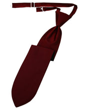 Load image into Gallery viewer, Cardi Pre-Tied Claret Herringbone Necktie