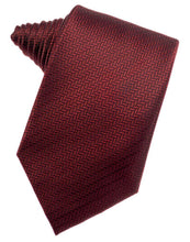 Load image into Gallery viewer, Cardi Self Tie Claret Herringbone Necktie