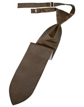 Load image into Gallery viewer, Cardi Pre-Tied Espresso Herringbone Necktie
