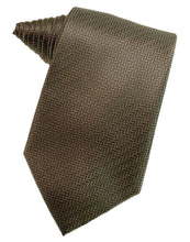 Load image into Gallery viewer, Cardi Self Tie Espresso Herringbone Necktie