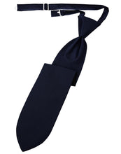 Load image into Gallery viewer, Cardi Pre-Tied Navy Herringbone Necktie
