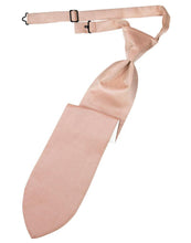 Load image into Gallery viewer, Cardi Pre-Tied Peach Herringbone Necktie