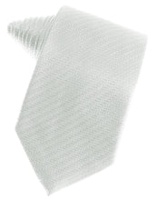 Load image into Gallery viewer, Cardi Self Tie Platinum Herringbone Necktie