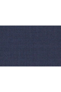 Baroni Baroni Solid Blue Plain Front Pants