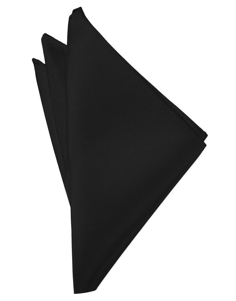 Cardi Black Luxury Satin Pocket Square