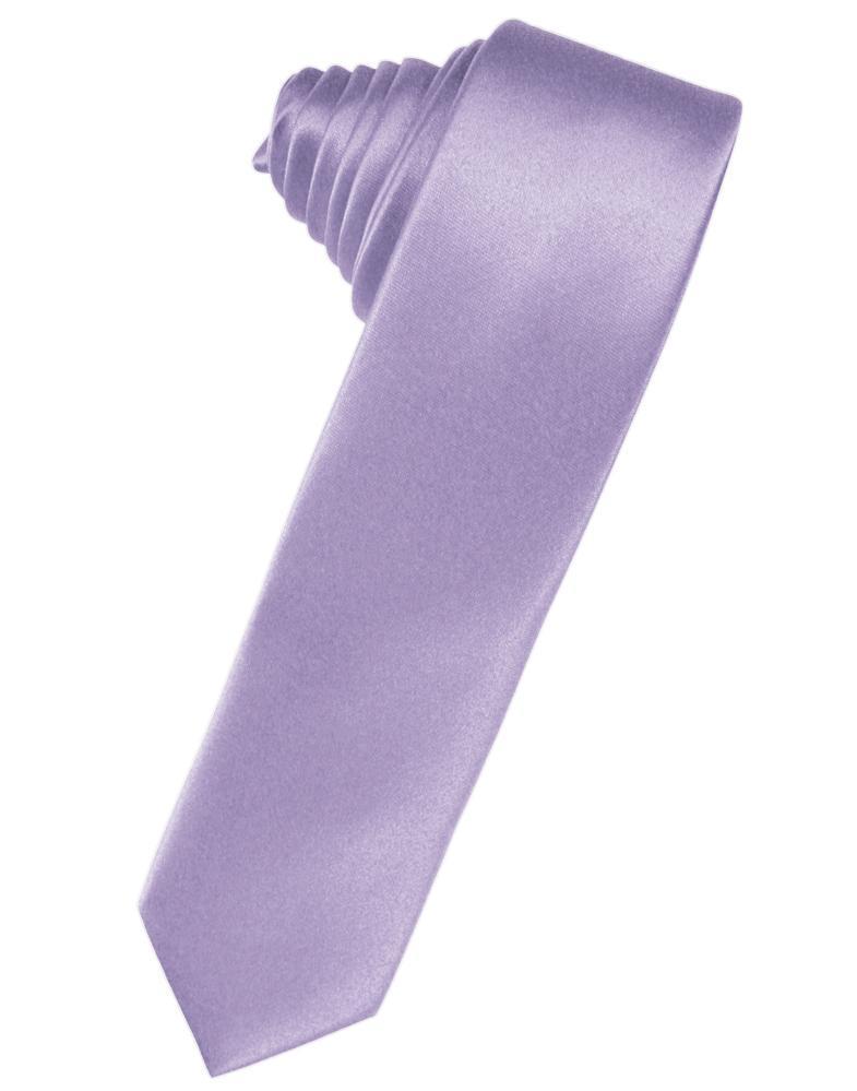 Cardi Self Tie Heather Luxury Satin Skinny Necktie