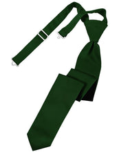 Load image into Gallery viewer, Cardi Pre-Tied Hunter Luxury Satin Skinny Necktie