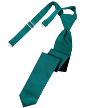 Load image into Gallery viewer, Cardi Pre-Tied Jade Luxury Satin Skinny Necktie