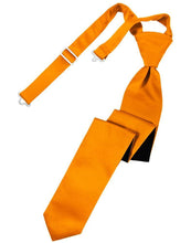 Load image into Gallery viewer, Cardi Pre-Tied Mandarin Luxury Satin Skinny Necktie