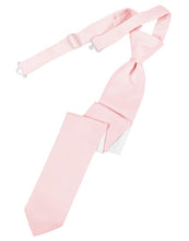 Load image into Gallery viewer, Cardi Pre-Tied Pink Luxury Satin Skinny Necktie