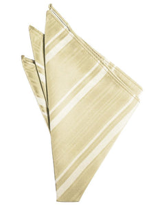 Cardi Bamboo Striped Satin Pocket Square