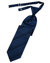 Load image into Gallery viewer, Cardi Pre-Tied Peacock Striped Satin Necktie