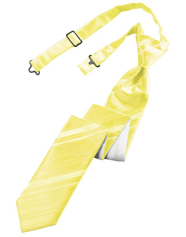 Cardi Pre-Tied Sunbeam Striped Satin Skinny Necktie