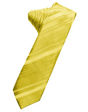 Load image into Gallery viewer, Cardi Self Tie Willow Striped Satin Skinny Necktie
