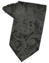 Load image into Gallery viewer, Cardi Self Tie Charcoal Tapestry Necktie
