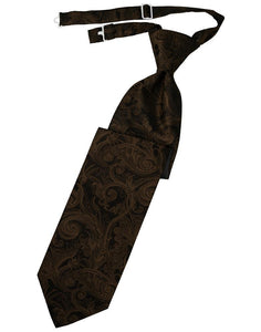 Cardi Pre-Tied Chocolate Tapestry Necktie
