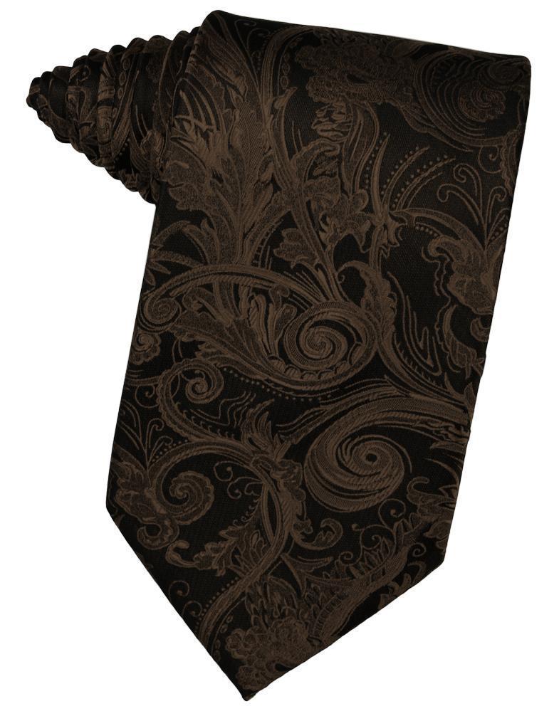 Cardi Self Tie Chocolate Tapestry Necktie