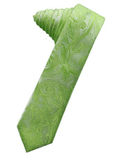 Load image into Gallery viewer, Cardi Self Tie Clover Tapestry Skinny Necktie