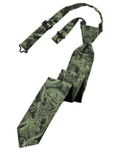 Load image into Gallery viewer, Cardi Pre-Tied Fern Tapestry Skinny Necktie