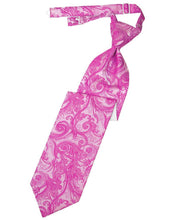 Load image into Gallery viewer, Cardi Pre-Tied Fuchsia Tapestry Necktie