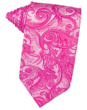 Load image into Gallery viewer, Cardi Self Tie Fuchsia Tapestry Necktie