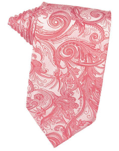 Cardi Self Tie Guava Tapestry Necktie