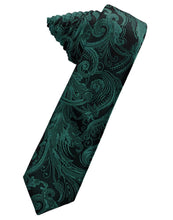 Load image into Gallery viewer, Cardi Self Tie Jade Tapestry Skinny Necktie