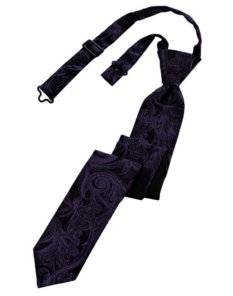 Cardi Pre-Tied Lapis Tapestry Skinny Necktie