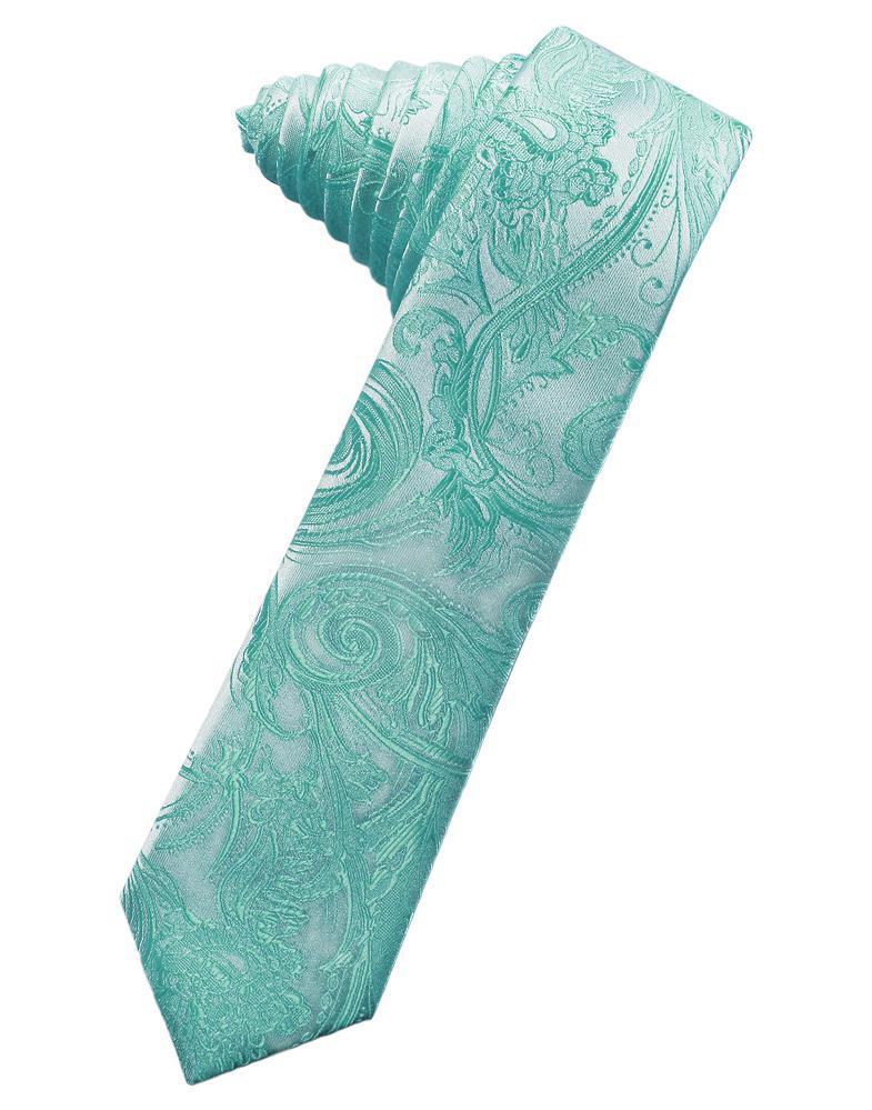 Cardi Self Tie Mermaid Tapestry Skinny Necktie