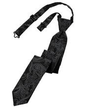 Load image into Gallery viewer, Cardi Pre-Tied Pewter Tapestry Skinny Necktie
