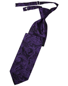Cardi Pre-Tied Purple Tapestry Necktie