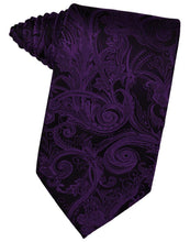Load image into Gallery viewer, Cardi Self Tie Purple Tapestry Necktie