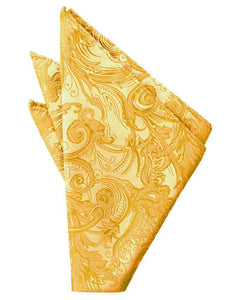Cardi Tangerine Tapestry Pocket Square