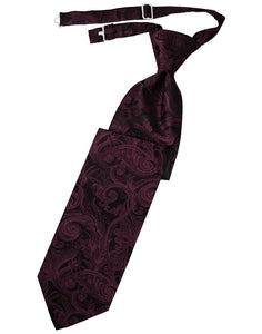 Cardi Pre-Tied Wine Tapestry Necktie