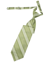 Load image into Gallery viewer, Cardi Pre-Tied Mint Venetian Stripe Necktie