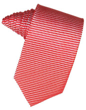 Load image into Gallery viewer, Cardi Self Tie Red Venetian Necktie