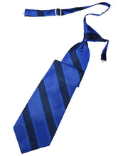 Load image into Gallery viewer, Cardi Pre-Tied Royal Blue Venetian Stripe Necktie