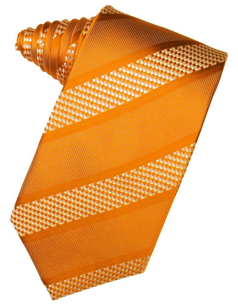 Cardi Self Tie Mandarin Venetian Stripe Necktie