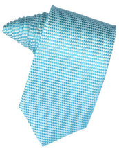 Load image into Gallery viewer, Cardi Self Tie Turquoise Venetian Necktie