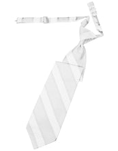 Load image into Gallery viewer, Cardi Pre-Tied White Venetian Stripe Necktie