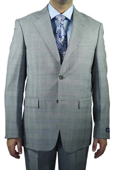 Berragamo Berragamo Plaid Light Grey Suit