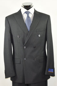 Berragamo Berragamo "Napoli" Charcoal Double-Breasted Suit