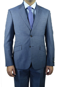 Berragamo Berragamo "Modern" New Blue Pinstripe Slim Fit Suit