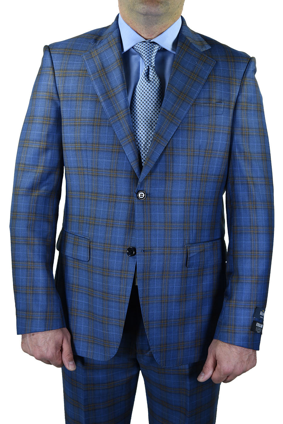 Blue plaid suit discount jacket