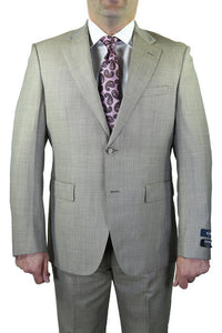 Berragamo Berragamo "Elegant" Tan Sharkskin 3-Piece Slim Fit Suit